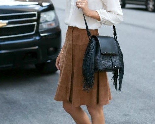 Модные замшевые юбки