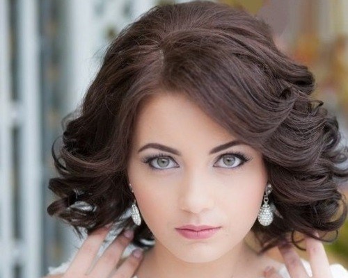 Свадебные прически на короткие волосы без фаты